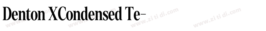 Denton XCondensed Te字体转换